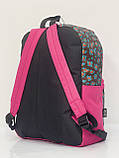 Рюкзак (ручна поклажа) тканина рожевий 40x30x20см/24л/0.5кг/Fly 777, фото 4