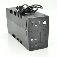 ИБП Ritar RTP625 (375W) Proxima-L, LED, AVR, 2st, 2xUNIVERSAL socket, 1x12V7Ah, plastik Case ( 340 x 140 x 205