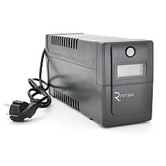 ИБП Ritar RTP800 (480W) Proxima-D, LCD, AVR, 3st, 2xSCHUKO socket, 1x12V9Ah, plastik Case ( 370*145* 225 ) 5,9