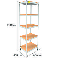Металевий стелаж MRL-2100 ( 600x450) білий
