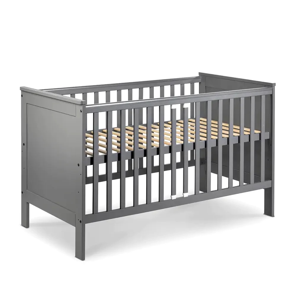 Дитяче ліжечко KLUPS IWO Graphite з  перегородкою, фото 1