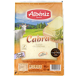 Сир нарізка козячий Албеніз Albeniz cabra 55g 10шт/ящ (Код: 00-00014474)