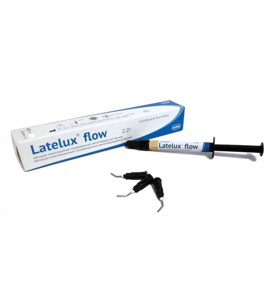 Latelux flow (Лателюкс флоу) — композиційний пломбувальний матеріал, DY (додаткова упаковка)