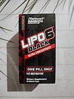 Жирос розпалювач Lipo-6 Black Ultra Concentrate Nutrex 60 caps для чоловіків