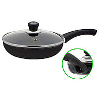 Сковорода з тефлоновим покриттям D 28 Чорна PN-28B
