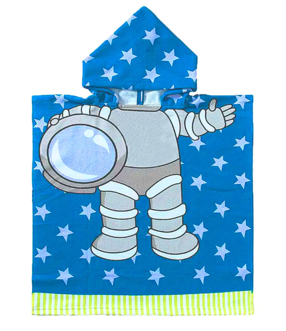 Дитячий лазневий рушник із капюшоном Космонавт HomeBrand