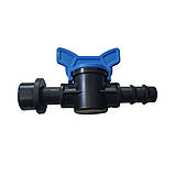 Кран під ущільнювальну гумку для крапельної трубки d 16мм Україна | 72-862, фото 3