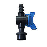 Кран під ущільнювальну гумку для крапельної трубки d 16мм Україна | 72-862, фото 4