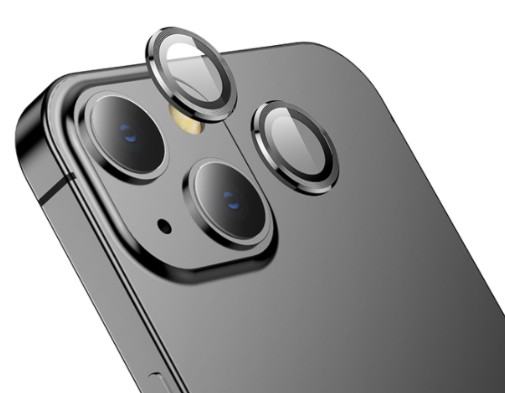Захисне скло на камеру CDK Lens Metal Ring Eagle Eye для Apple iPhone 15 Plus (015735) (black)
