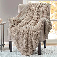 Плед Травка 220*240 какао HomeBrand