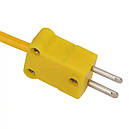 Поверхневий датчик термопара з вигнутим хвостиком К-типу термостійкий від -50 до +500°C NR-81533B, фото 5