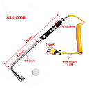 Поверхневий датчик термопара з вигнутим хвостиком К-типу термостійкий від -50 до +500°C NR-81533B, фото 7