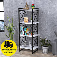 Стелаж Скіф на 4 полиці, вузький. Розмір 550х400х1400. Loft Design