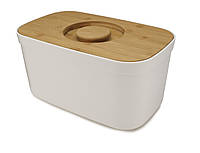Хлібниця Joseph Joseph Bread Bin з бамбуковою кришкою-дошкою (81097)