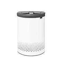 Бак для белья Brabantia Laundry Bin двухсекционный 55 л (304903), Білий