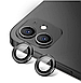 Захисне скло на камеру 2шт CDK для Apple iPhone 12 mini | Lens Metal Ring Eagle Eye (016203) (black), фото 5