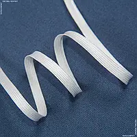 Шнур плоский для римских штор 6мм матовый белый 108805