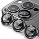 Захисне скло на камеру 2шт CDK для Apple iPhone 16 Pro | Lens Metal Ring Eagle Eye (018409) (black), фото 3