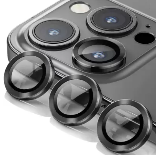 Захисне скло на камеру CDK Lens Metal Ring Eagle Eye для Apple iPhone 15 Pro (017190) (black)