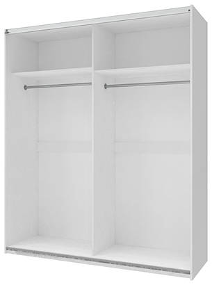 Шафа купе Doros L-Caiser Білий / Білий вставки Клондайк 2 ДСП 180х60х213 (42004001), фото 3