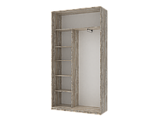 Шафа купе Doros Сіті Лайт Клондайк 2 Дзеркала 120х45х225 (240027), фото 3