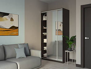 Шафа купе Сіті Лайт Doros Венге 2 Дзеркала 120х60х225 (240040), фото 5