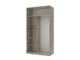 Шафа купе Сіті Лайт Doros Клондайк 2 Дзеркала 120х60х225 (240067), фото 3