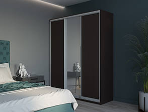 Шафа купе Сіті Лайт Doros Венге 2 ДСП / 1 Дзеркало 180х60х225 (240130), фото 4