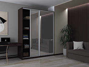 Шафа купе Сіті 24 Doros Венге 2 Дзеркала 180х60х240 (220006), фото 4