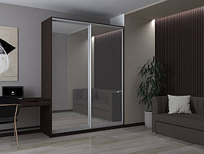 Шафа купе Сіті 24 Doros Венге 2 Дзеркала 180х60х240 (220006), фото 5