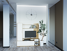 Стінка в вітальню Doros Кона Тахо / Білий 151х40х147 (44900064), фото 3