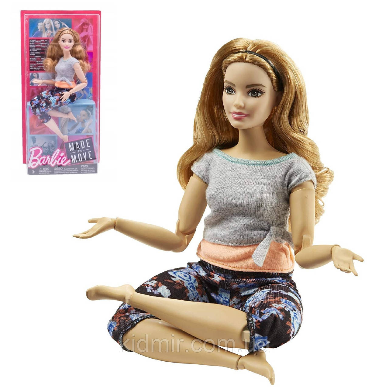 Barbie Made to Move FTG84 Лялька Барбі Рухайся як Я Йога Barbie Made to Move FTG84