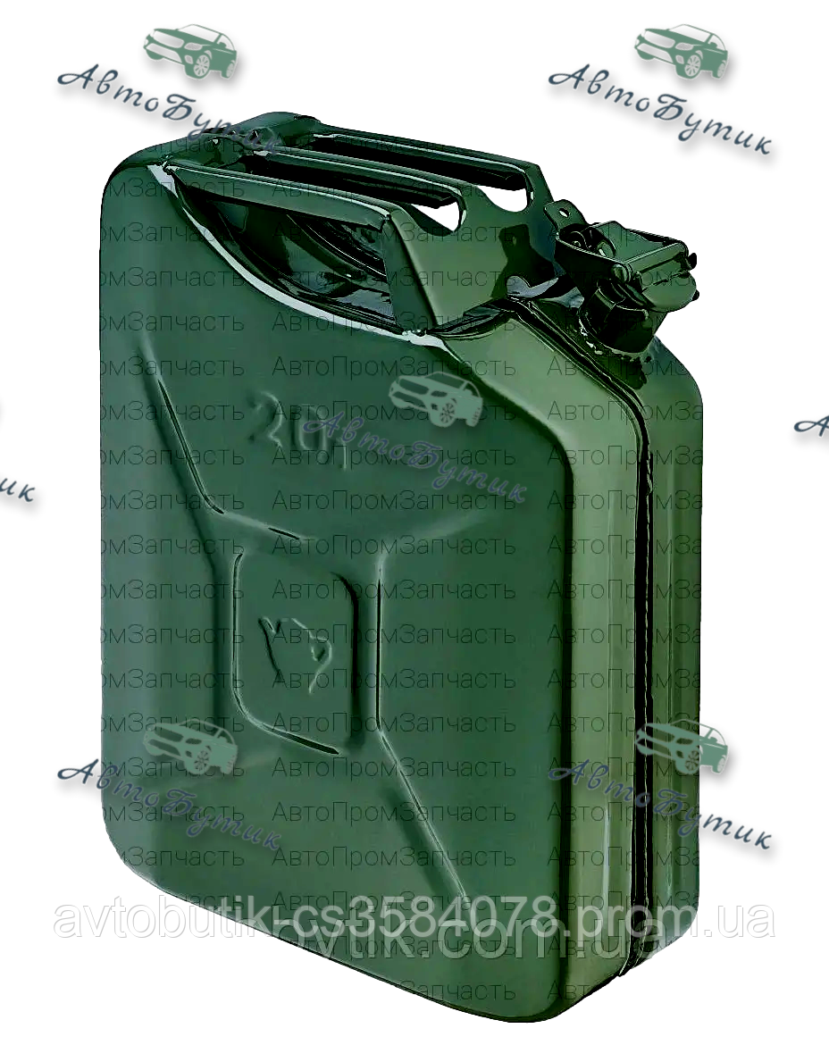 Каністри для бензину металева 20л (товщина 8мм), фото 1