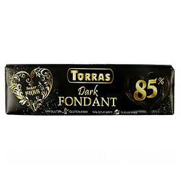 Шоколад Торрас чорний 85% Torras dark fondant 85% 300g