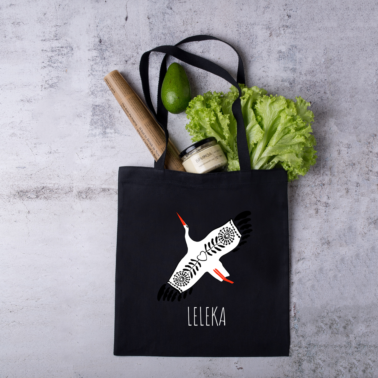Шопер з патріотичним принтом "LELEKA", фото 1
