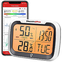 Термометр гигрометр цифровой ThermoPro TP-393 (-30-+60°C; 10-99%) с подсветкой, bluetooth на аккумуляторе