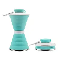 Силиконовая бутылка 500 мл складная Folding Travel Water Cup 9588