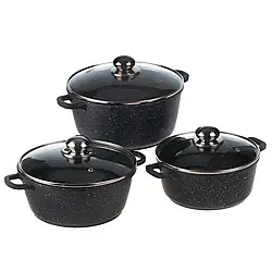 Набір посуду з мармуровим покриттям 6 предметів BN-312