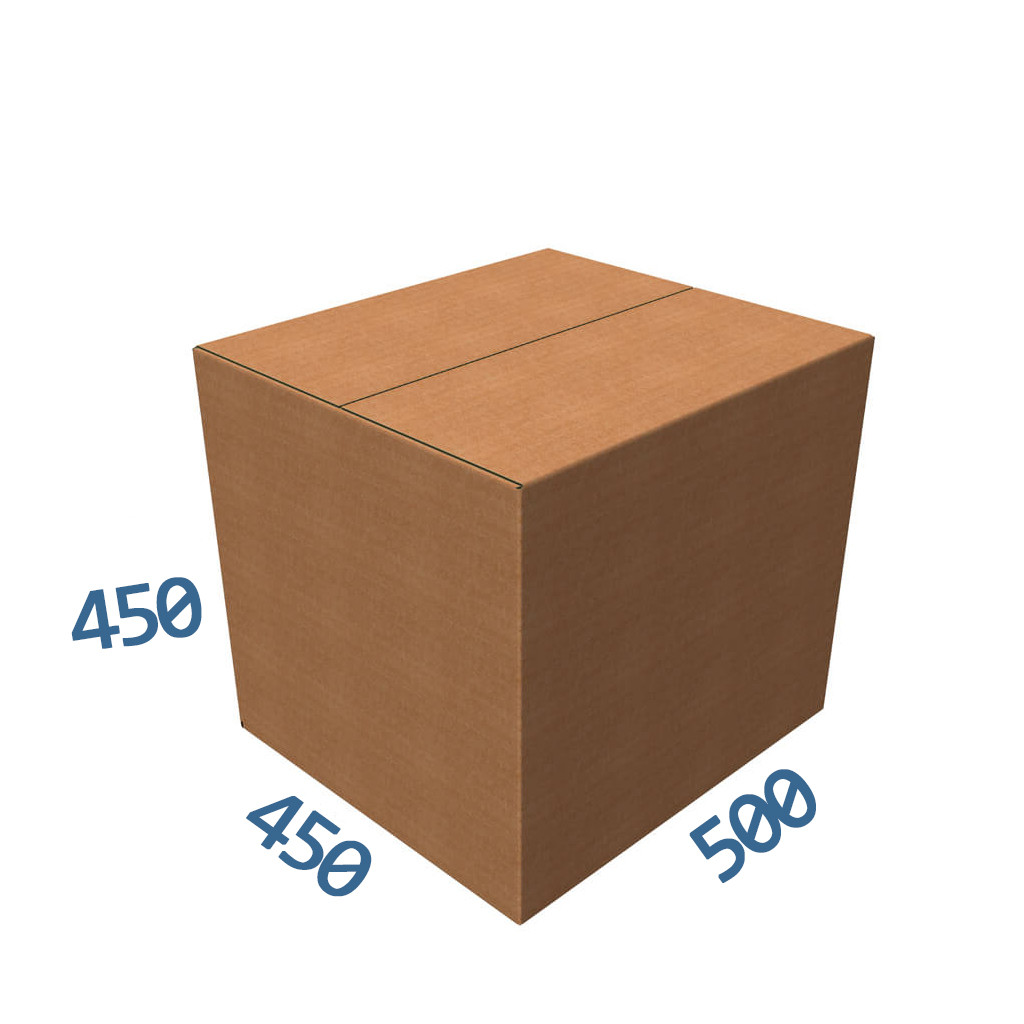 Картонна коробка / Гофроящик 500*450*450 (чотирьохклапанна)