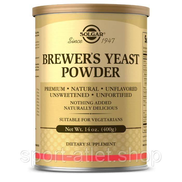 Натуральна добавка Solgar Brewer's Yeast Powder, 400 грам