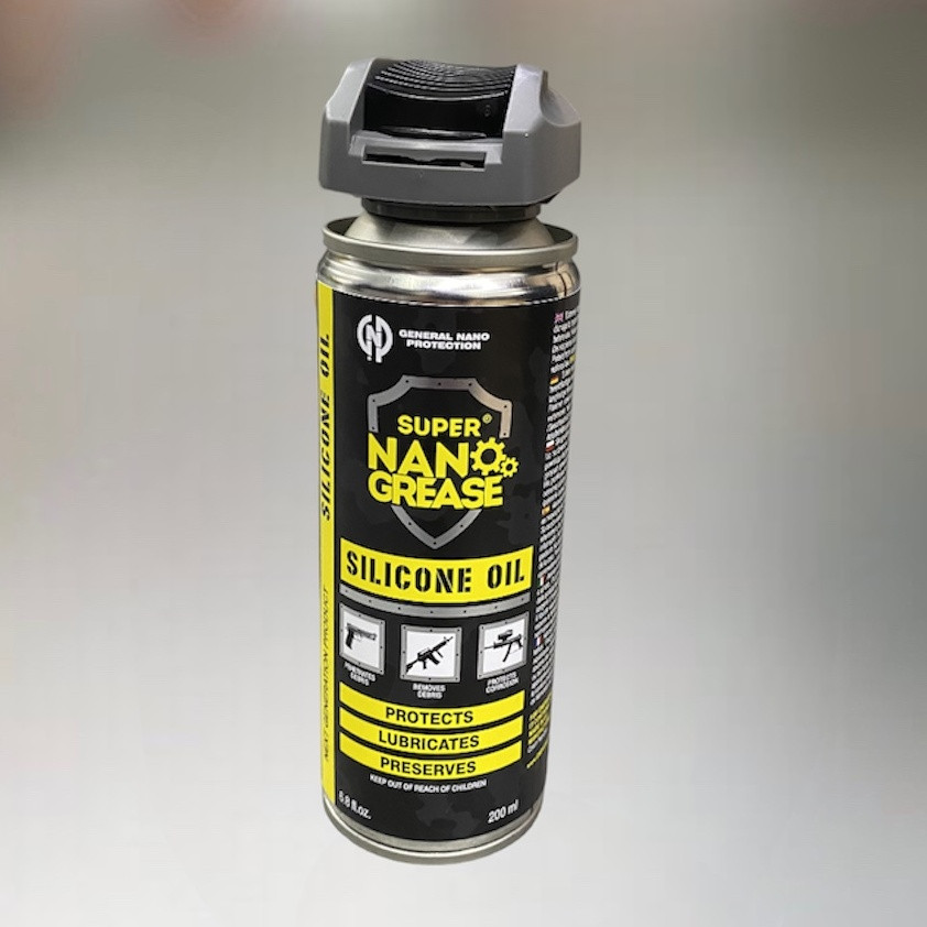 Масло силіконове GNP Silicone Oil, 200 мл, спрей, збройове мастило