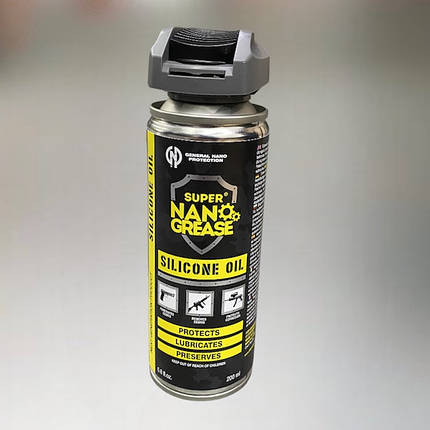 Масло силіконове GNP Silicone Oil, 200 мл, спрей, збройове мастило, фото 1