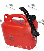 Каністра пластикова для бензину з лійкою 10л