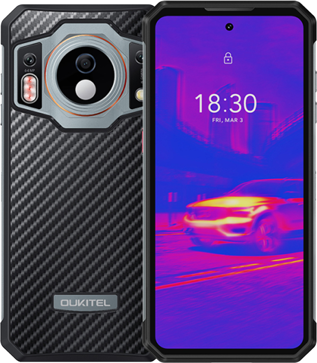 OUKITEL WP21 Ultra 12/256GB Black + Тепловізор, Night Vision, 9800 mAh, 66 Вт, 64 Mpx, NFC, Дисплей 6.78"