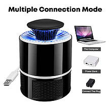 Антимоскітна лампа пастка для комарів та комах MOSQUITO KILLER LAMP USB, фото 4