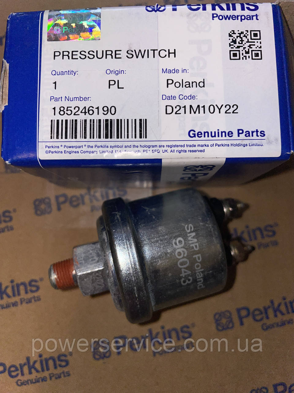 Датчик тиску оливи 185246190 Perkins, Перкінс, Перкінс