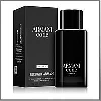 Armani Code Parfum парфюмированная вода 75 ml. (Джорджио Армани Блэк Код Парфюм)