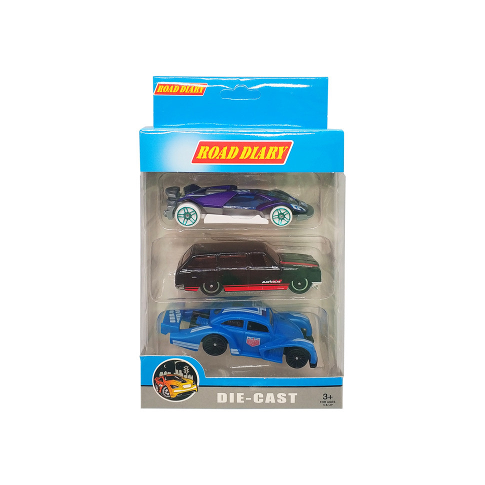 Набір машин металевих у коробці 3 шт 699-03S-1-4 (699-03S-1), фото 1