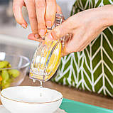 Соковижималка для лимона, прозора акрилова "Рибка", Механічна соковижималка, Сокодавка ручна, Сокодавка ручна, фото 3