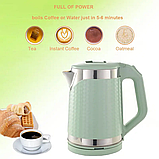Чайник BT 3118 BITEK 2.2L (Білий, Чорний, Червоний, Бірюза), Електрочайник, Дисковий електричний чайник, фото 6